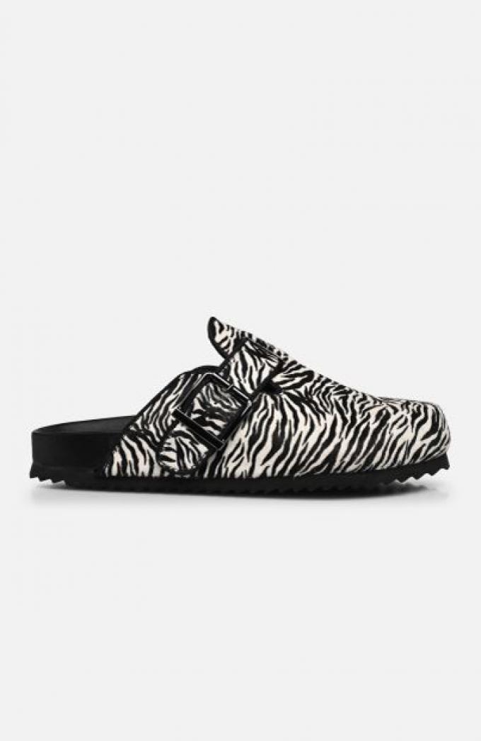 Clogs met zebraprint 