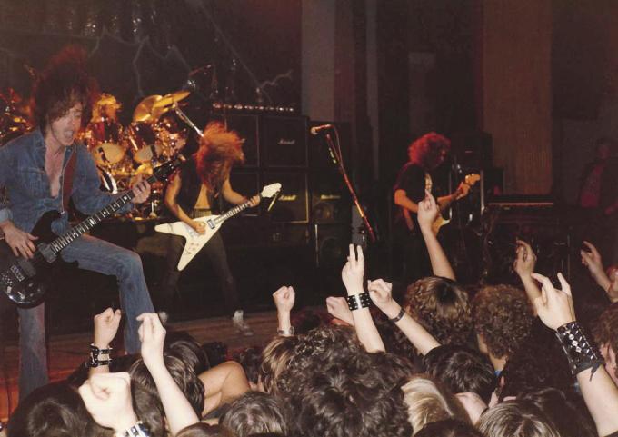 Metallica in Poperinge in 1984.