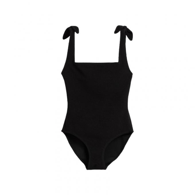 Maillot de bain noir avec noeuds