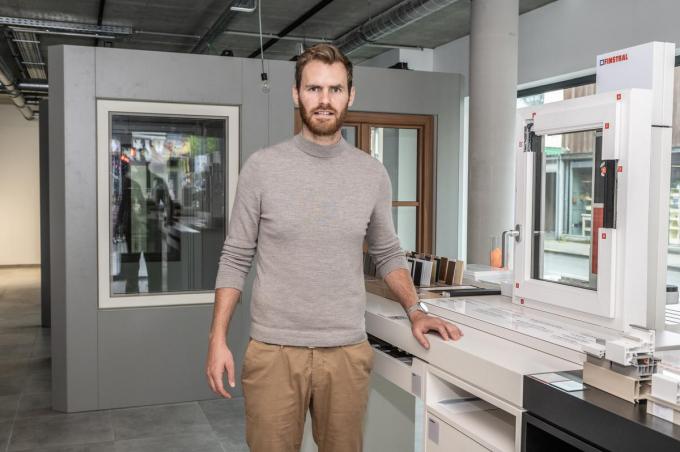 Sander Depovere in de toonzaal die tijdens de Batjes toegankelijk is.