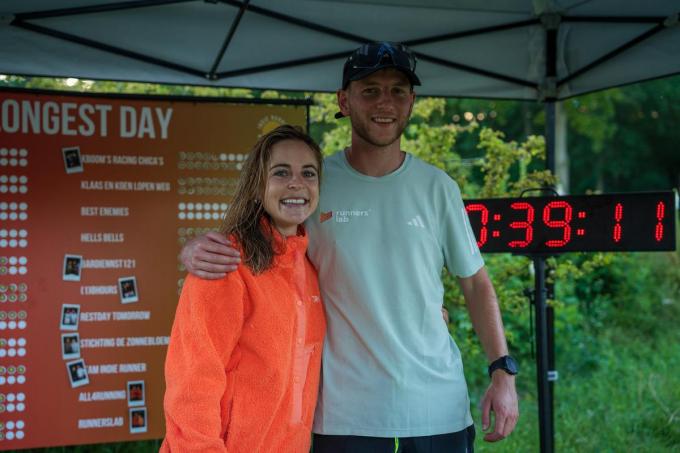 Samen met Aron De Wolf liep Anne-Laura net geen 200 kilometer.