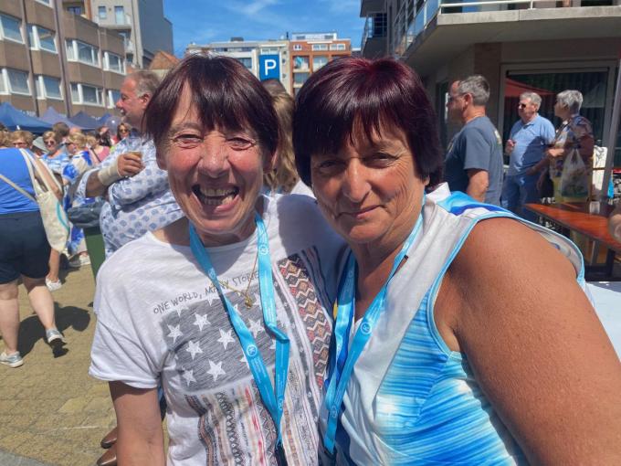 Chantal Goes uit Bredene en Nadine Deetens uit Zwankendamme, de regerende wereldkampioene die dit jaar ook Belgisch kampioen werd.