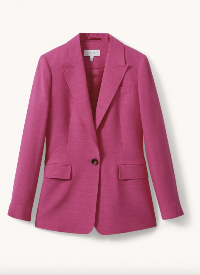 Le blazer rose Reiss