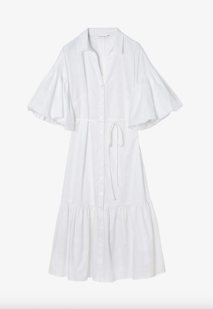 La robe chemise blanche