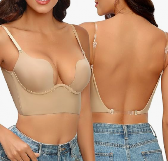 Soutien-gorge décolleté avec attache basse