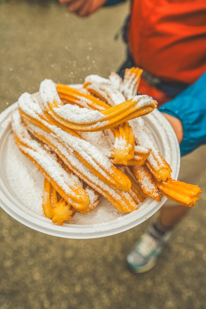 Churros met bloemsuiker