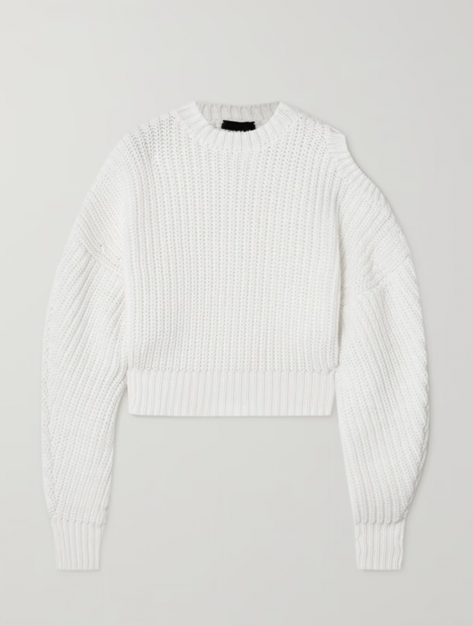 Le pull blanc