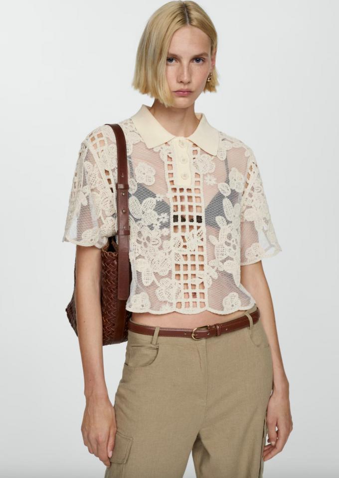 Blouse brodée