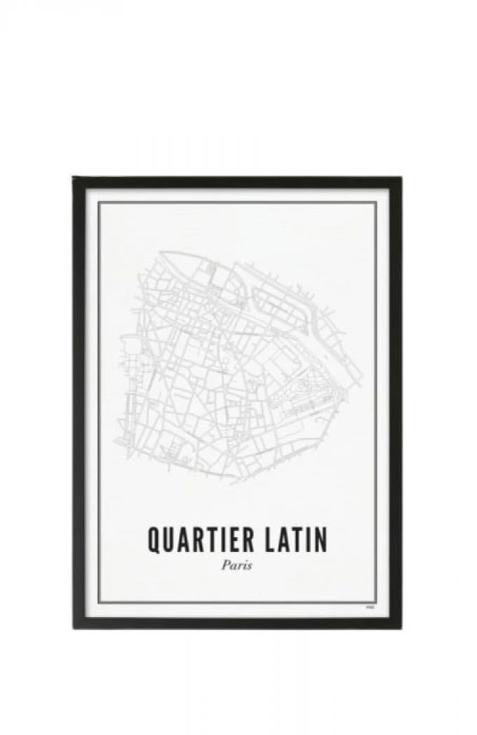 Zwart-wit print ‘Paris - Quartier Latin’ (50 x 70 cm)