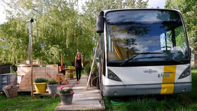 De oude Lijn-bus is volledig uitgerust in alle comfort.