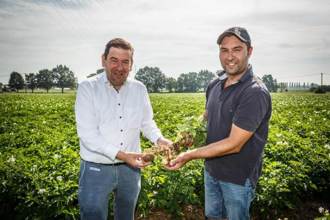 Vlaams parlementslid en landbouw Bart Dochy, samen met Stijn Dewulf.