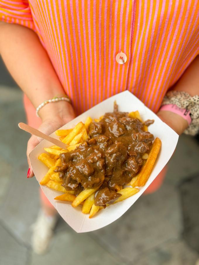 Loaded fries beef stew