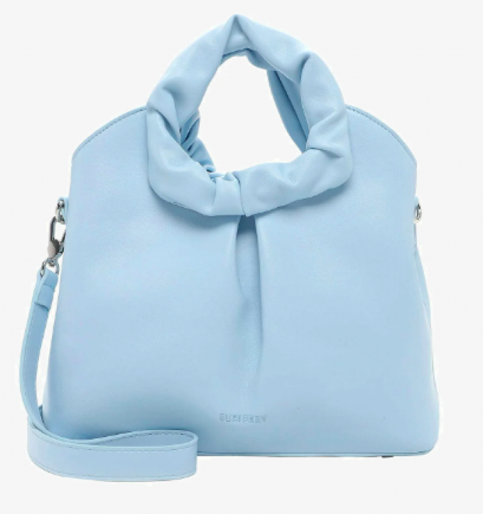 Le sac à main bleu glacier 