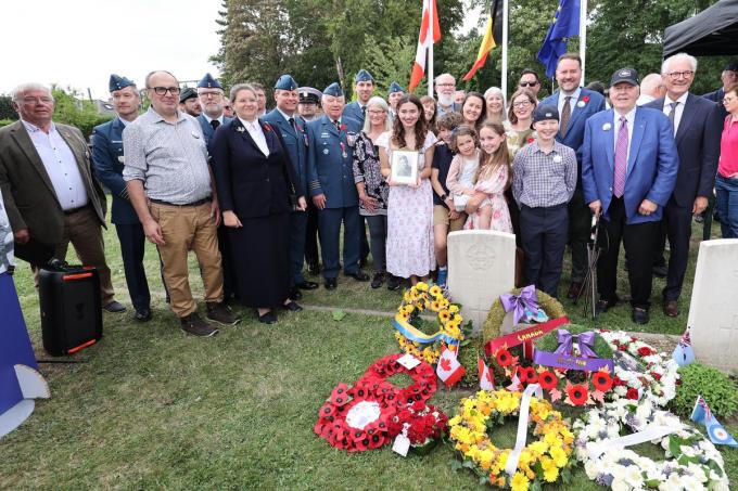 Herdenking in Wevelgem.