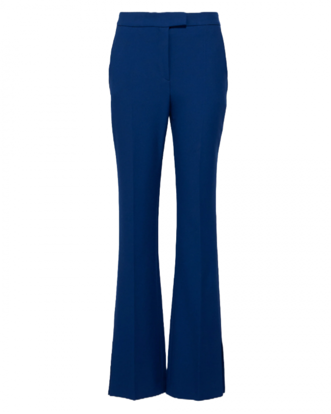 Blauwe flared pantalon