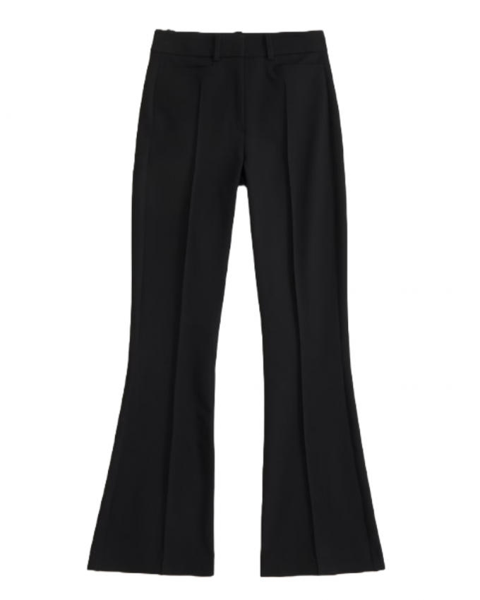 Zwarte flared pantalon