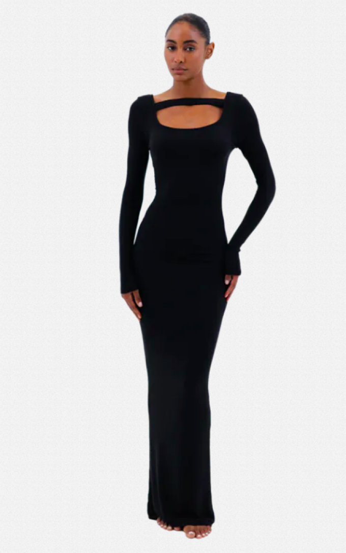 Robe longue noire 