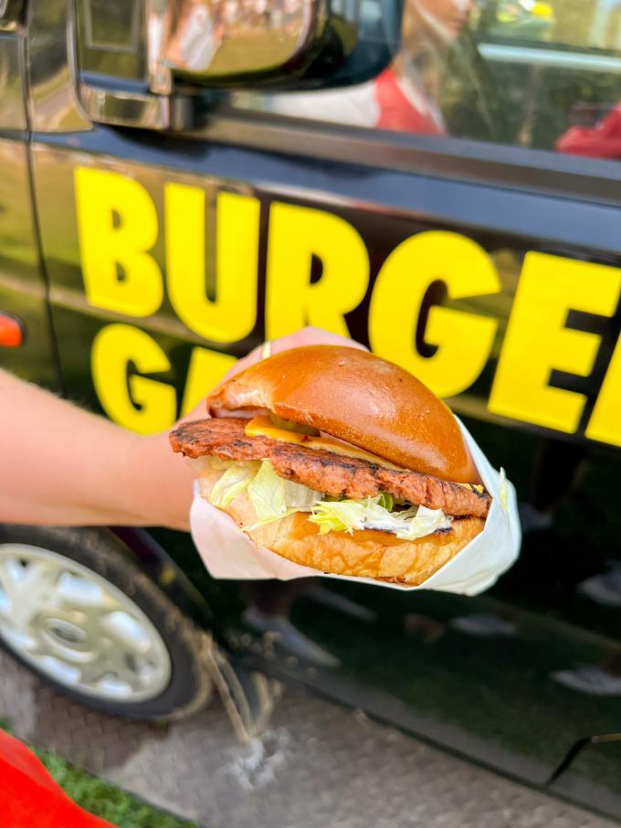 Veggie smashed burger van Burgergate