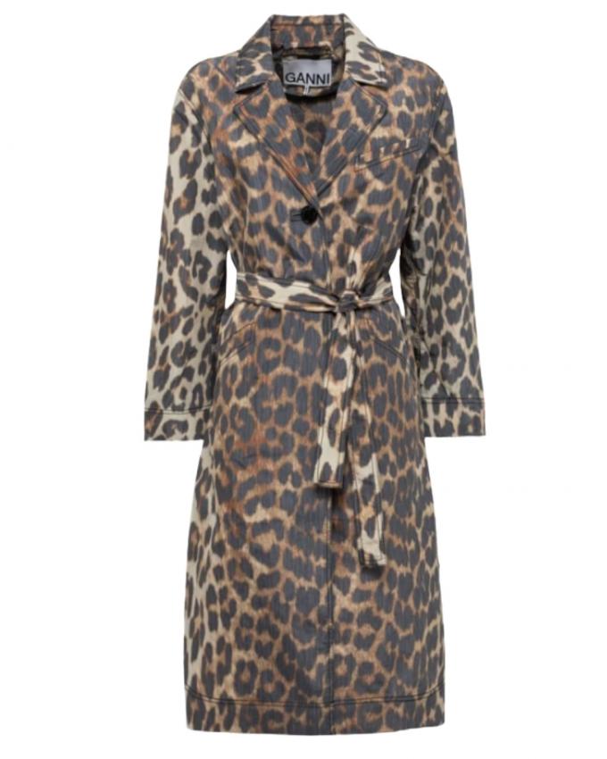 Trenchcoat in luipaardprint