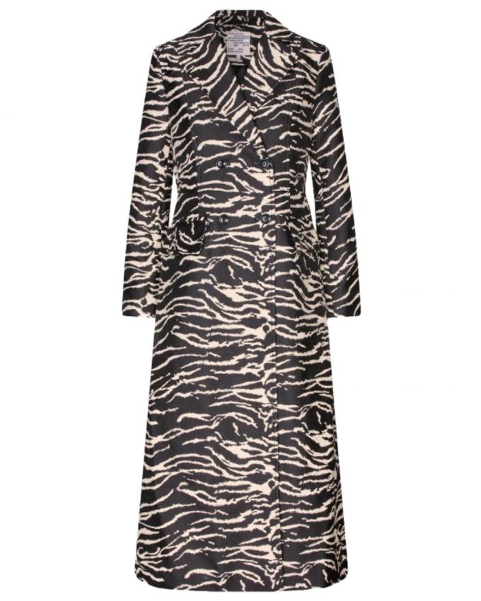 Trenchcoat met zebraprint