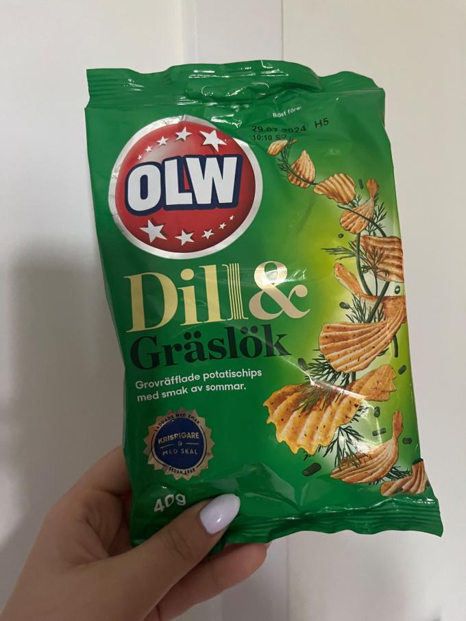 Dill & gräslök potatischips.