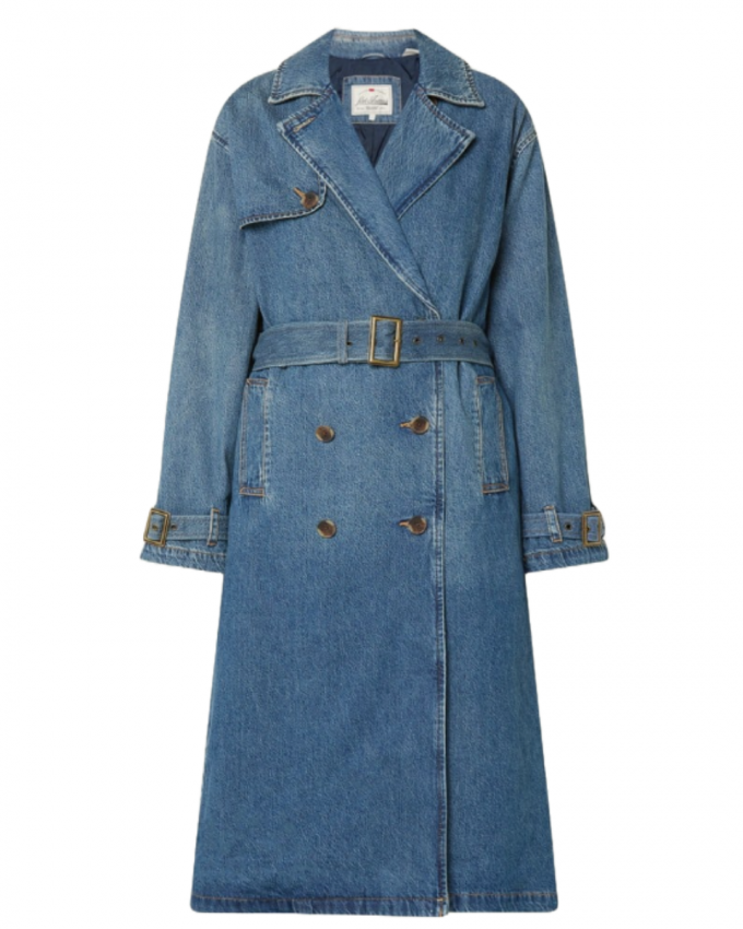 Denim trenchcoat