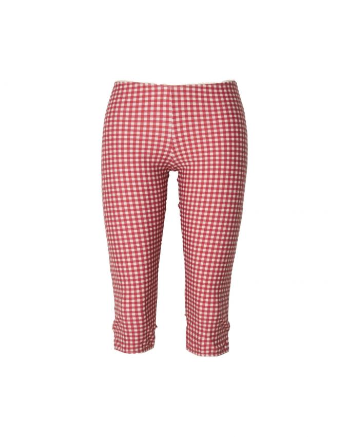 Capribroek met gingham ruit