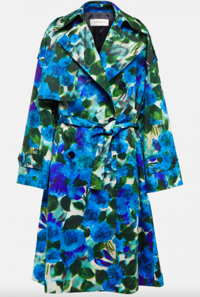 Le trench-coat à imprimé floral