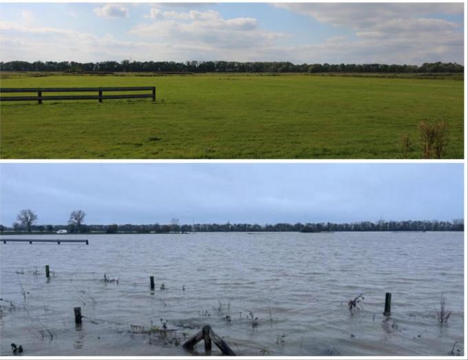 Polders bij de Winterdijk in Merkem, een deelgemeente van Houthulst.