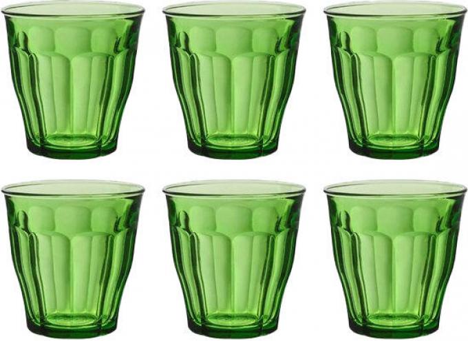 Verre à eau vert « Picardie »