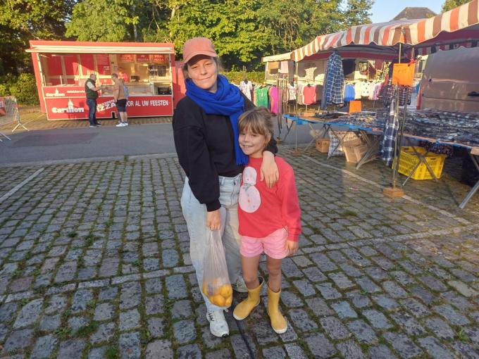 Annebeth Boudry en dochter Tilda keren zeker nog terug naar de markt. “Het is zeker een aanwinst.”