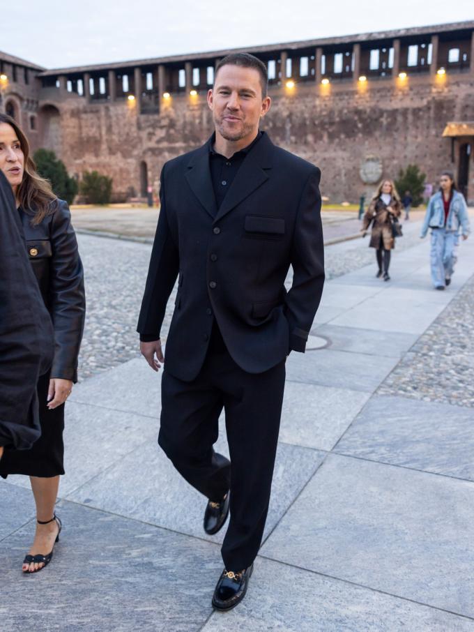 Channing Tatum bij Versace