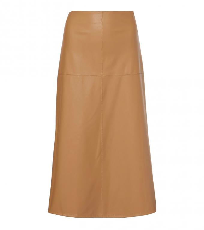 Jupe midi en jersey enduit Max Mara, 150 €