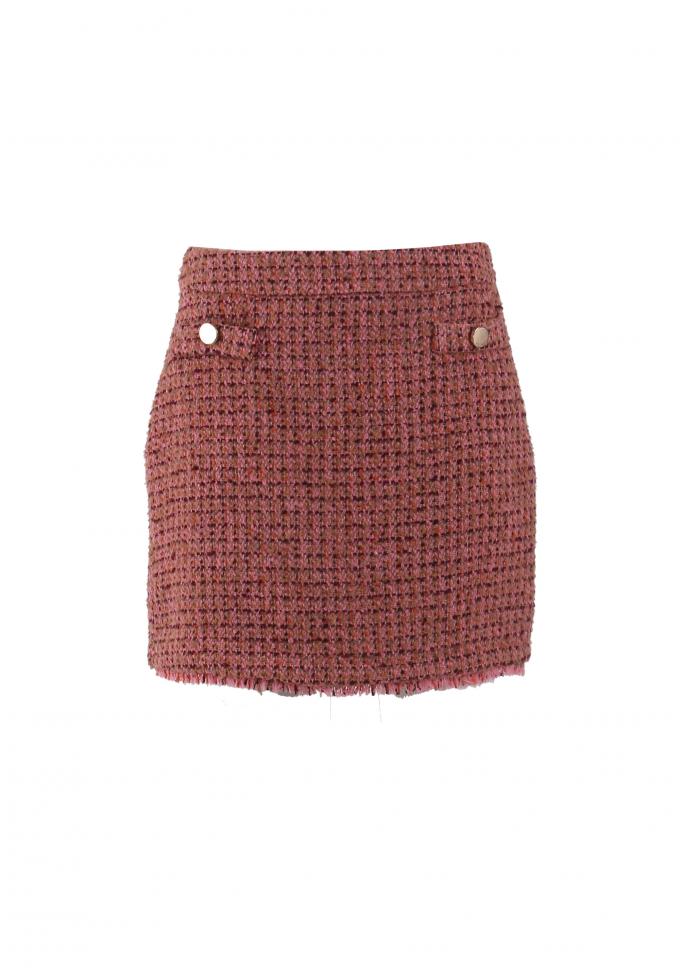 Mini-jupe en  tweed 