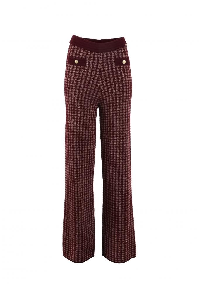 Pantalon en maille tweed