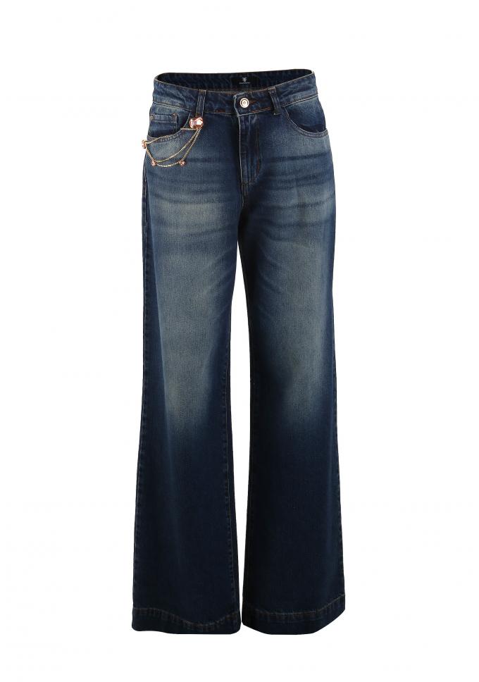 Pantalon en jean évasé