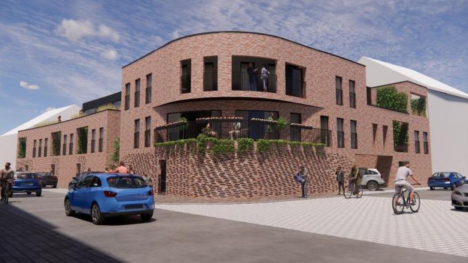 De krotwoningen maken plaats voor zes ééngezinswoningen met een privaat terras en een gemeenschappelijke tuin.