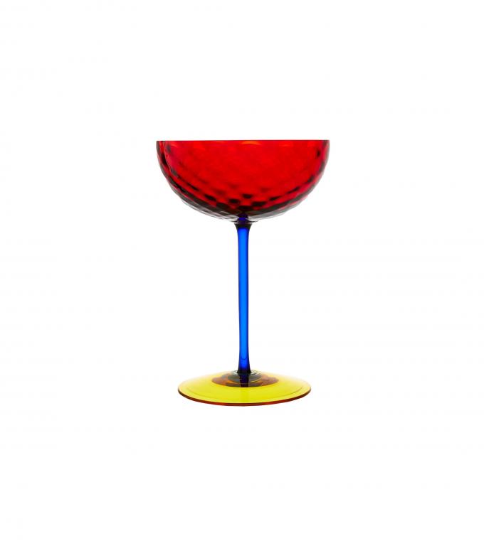 Coupe de champagne en verre de Murano