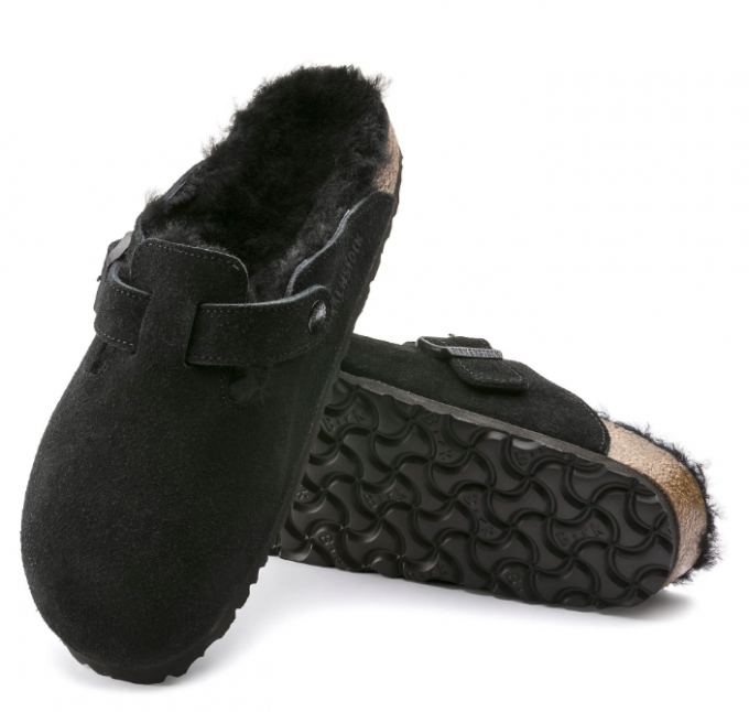 La mule fourrure d'agneau Birkenstock 