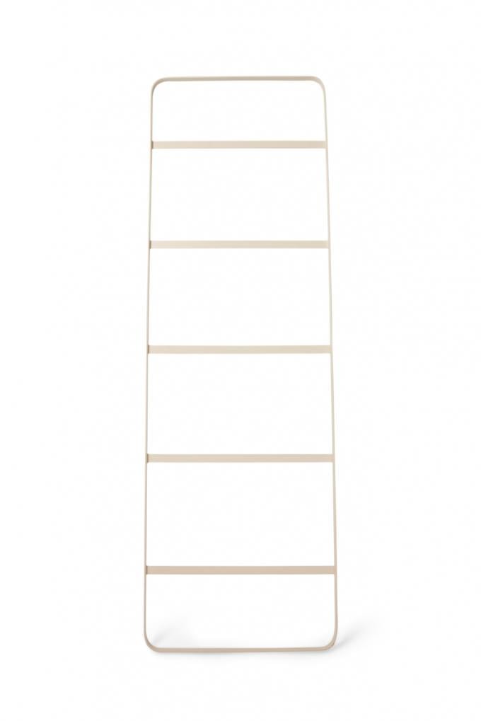 Beige sierladder in gepoederlakt staal ‘Binu’ (170 x 4,5 x 2 cm)