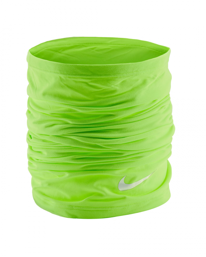 Fluogele nekwarmer met reflecterend logo 