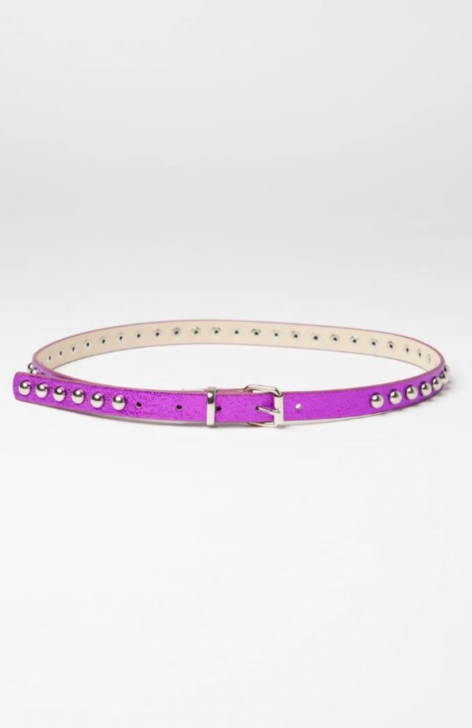 Paarse riem met studs