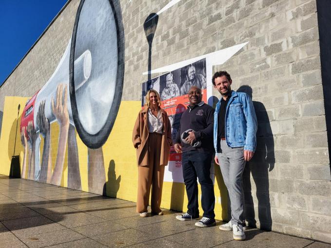 Katrien Heughebaert, Armand Azote en schepen van Mondiaal Beleid Bert Herrewyn