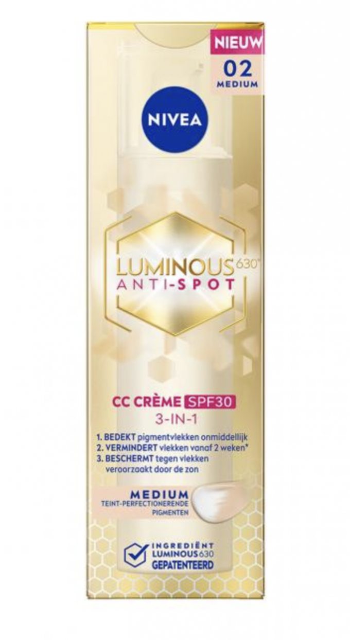 NIVEA Luminous630 CC Fluid SPF30 3-en-1 Medium 40 ml