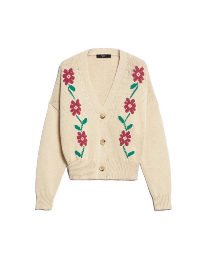 Cardigan met bloemen 