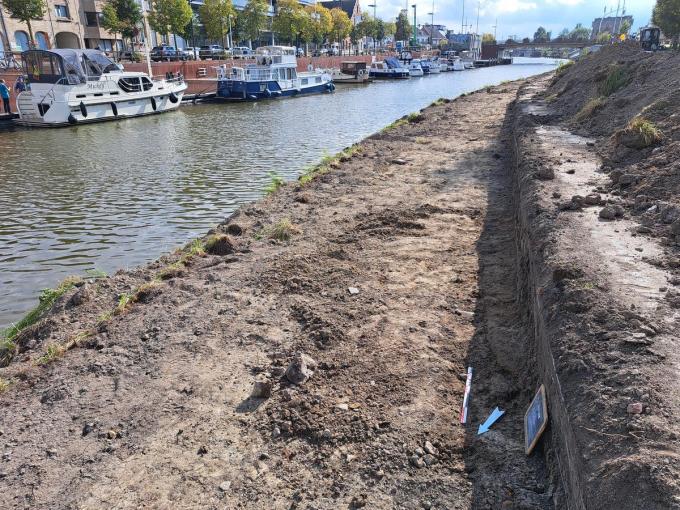 De vondst gebeurde toevallig bij de aanleg van een houten wandel- en fietspad langs de IJzerdijk in Diksmuide vlakbij de IJzertoren.