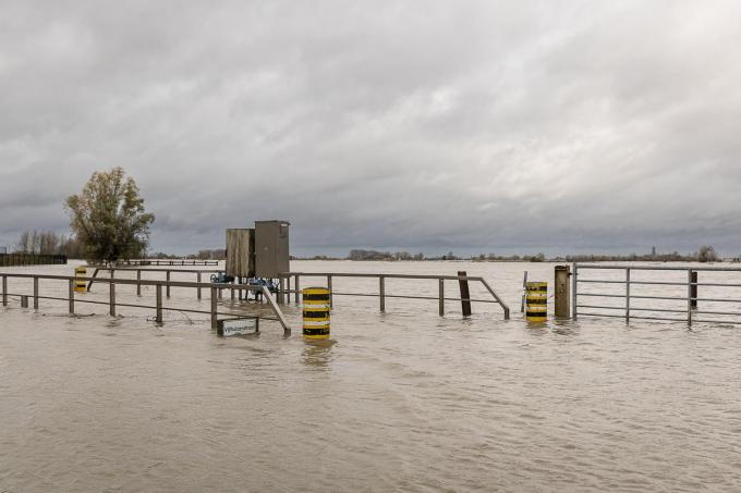 De wateroverlast ter hoogte van De Blankaart op 13 november 2023.