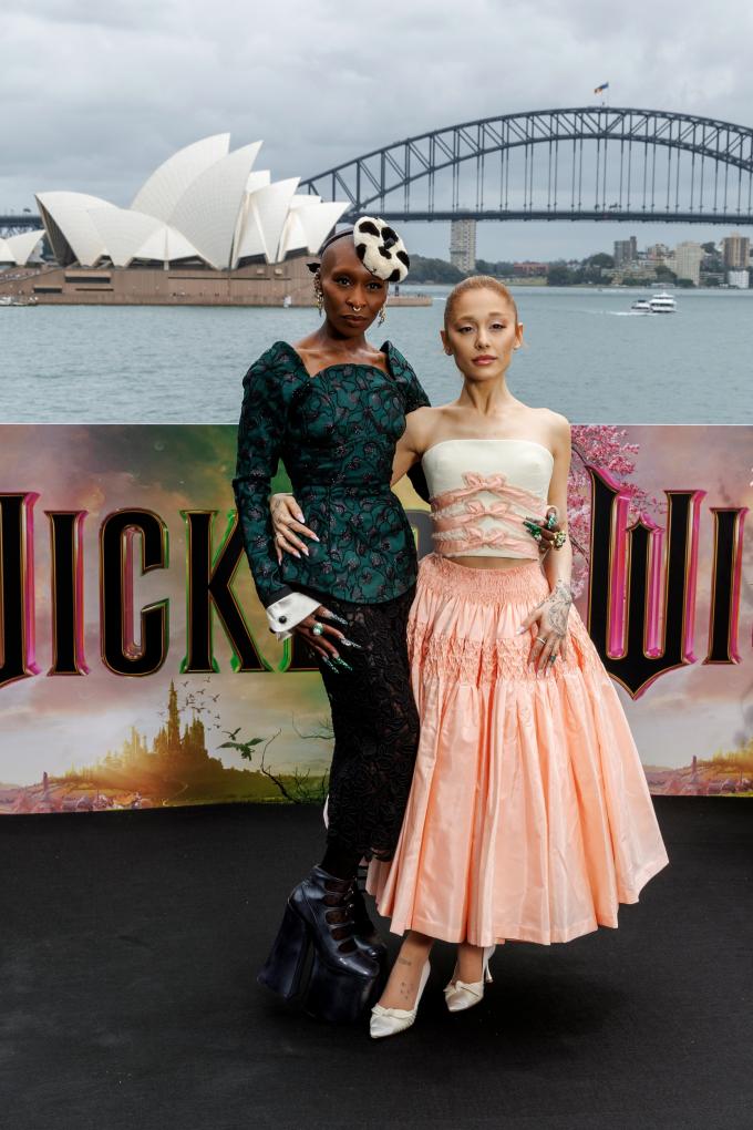 Cynthia Erivo & Ariana Grande, photocall Australische permière in Sydney