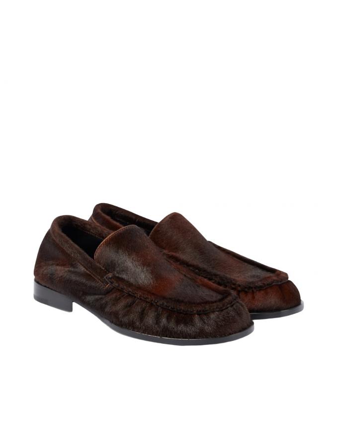 Loafers met kalfshaar 