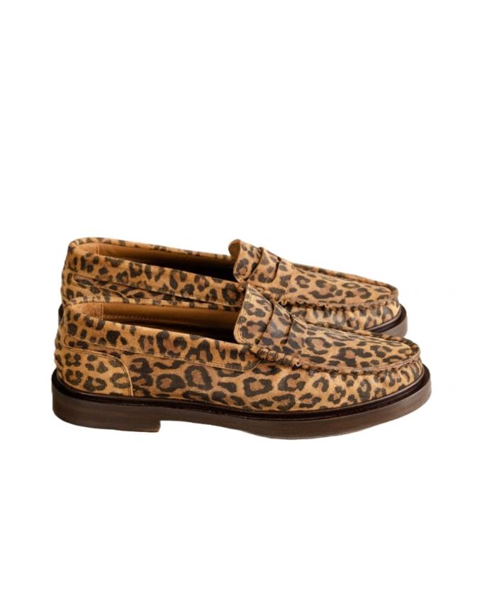 Luipaard loafers 